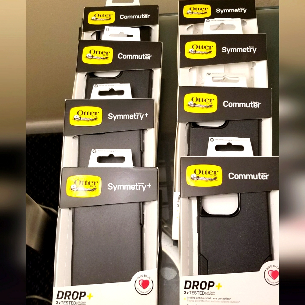 8 New Otter Box Cell Phone Case for Various iPhone 12 & 13 Models.